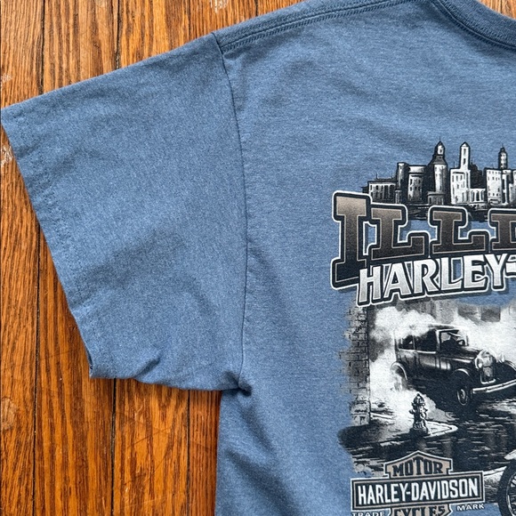 Y2K Harley-Davidson Chicago T-Shirt - Picture 3 of 9